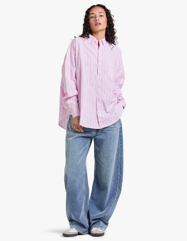 Brenda Shirt - Pink Comfortable Pocket Short Shirt