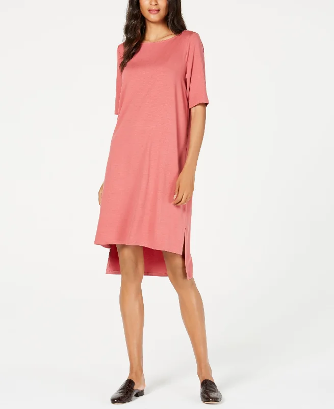 Tencel® High-Low T-Shirt Dress Cozy Warm Stylish