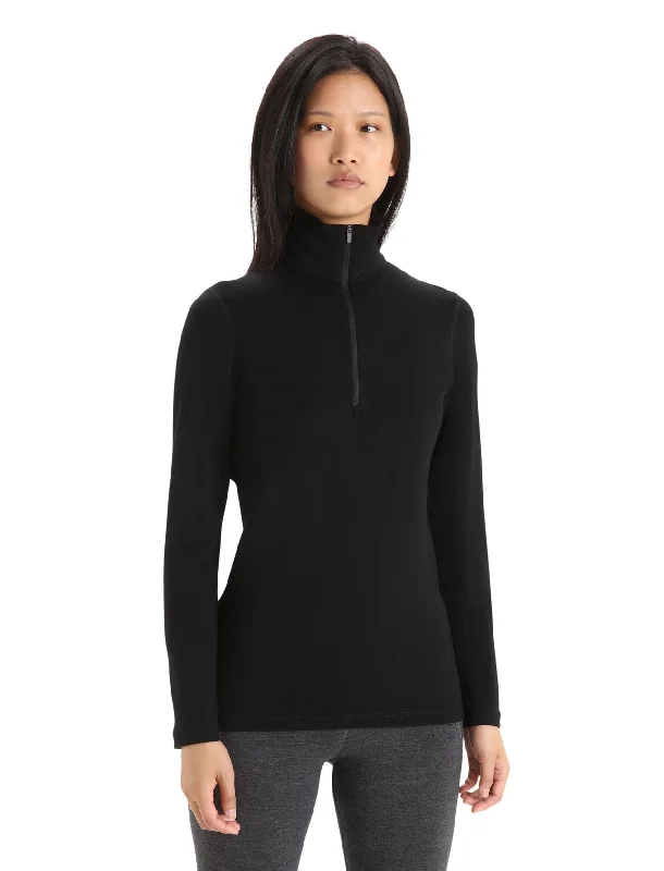 ICEBREAKER BASELAYER SHIRT 260 TECH HALF ZIP Trendy Floral Print Tee
