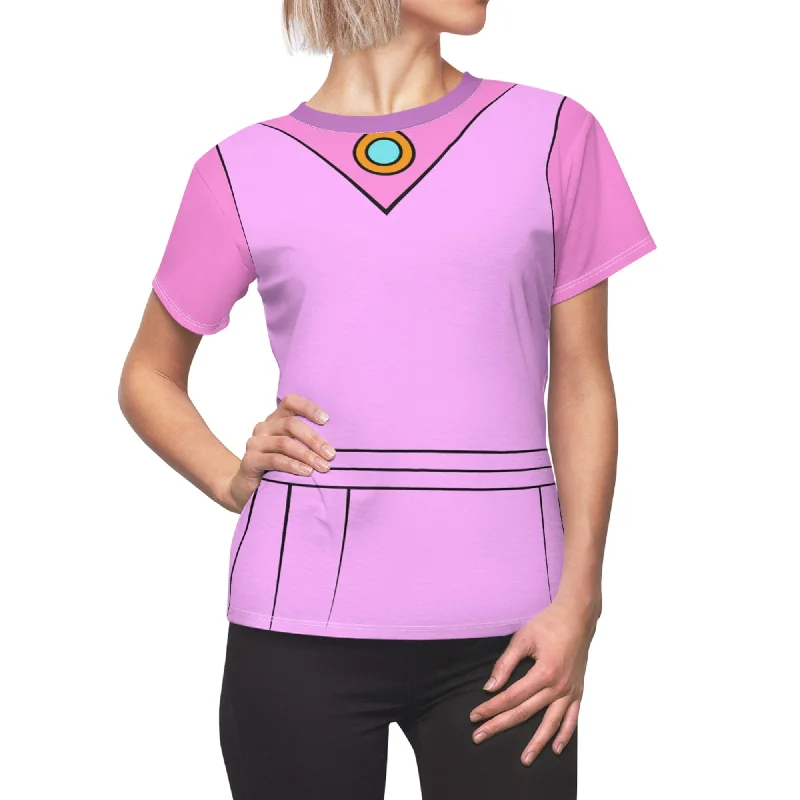 Maid Marian Outfit Women's Shirt, Robin Hood Costume Relaxed Cotton Short Shirt