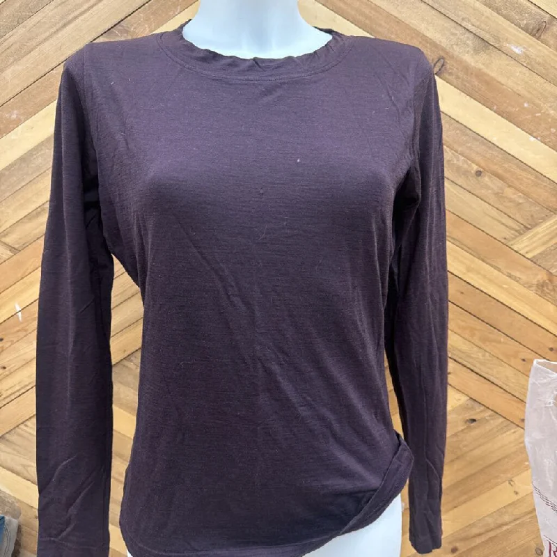 Segments Women's Long Sleeve Shirt: Purple-women-medium Comfortable Short Sleeve Blouse