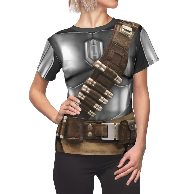 Steel Mandalorian Armor Women's Shirt Cozy Summer Short Shirt