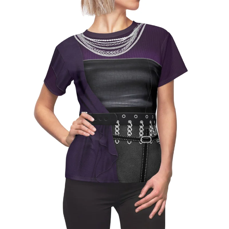 Teen Maleficent Women's Shirt, Descendants 4 The Rise Of Red Costume Comfortable Ribbed Short Sleeve
