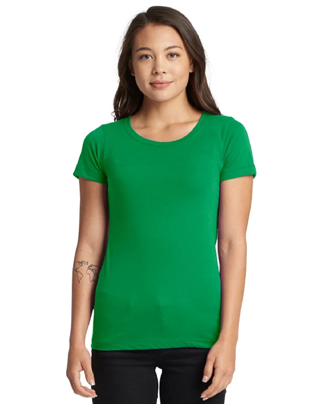 Next Level Ladies Ideal Short Sleeve Crew Tee | Kelly Green Front Pockets Side Pockets Patch Pockets Next Level Ladies Ideal Short Sleeve Crew Tee | Kelly Green Front Pockets Side Pockets Patch Pockets