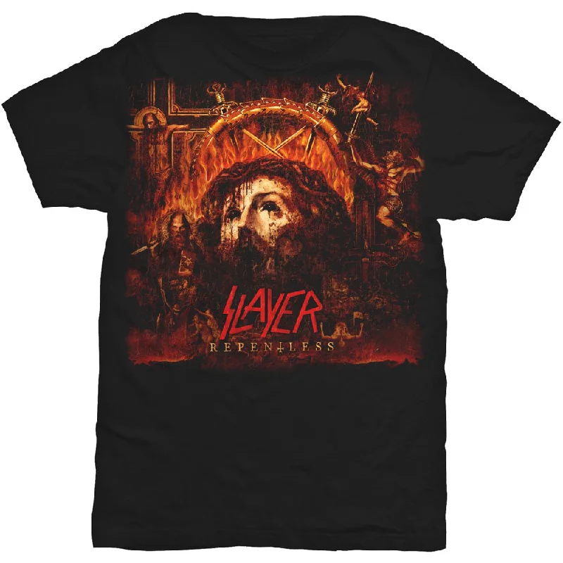 Slayer | Official Band T-Shirt | Repentless Hooded Caped Shawl Collar