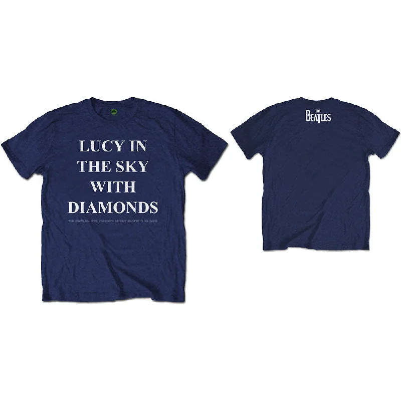 The Beatles | Official Band T-Shirt | Lucy in the sky with diamonds (Back Print) Nylon Fabric Polyester Fabric Spandex Fabric The Beatles | Official Band T-Shirt | Lucy in the sky with diamonds (Back Print) Nylon Fabric Polyester Fabric Spandex Fabric