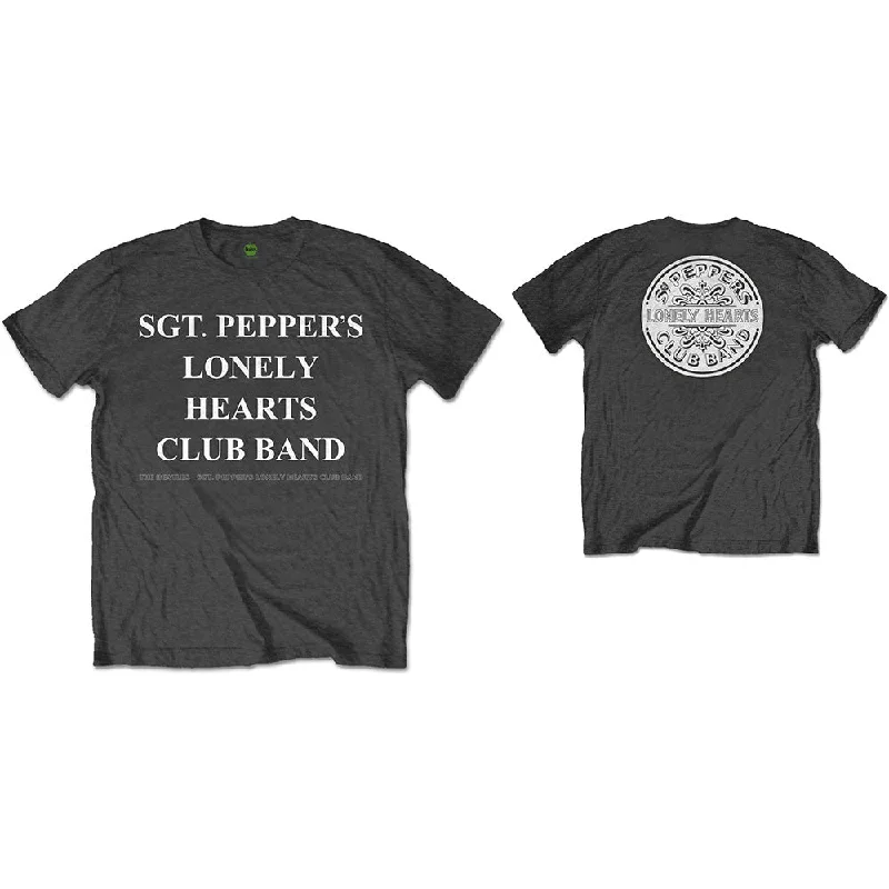 The Beatles | Official Band T-Shirt | SPLHCB with Drum (Back Print) Zippered Buttoned Snapped The Beatles | Official Band T-Shirt | SPLHCB with Drum (Back Print) Zippered Buttoned Snapped
