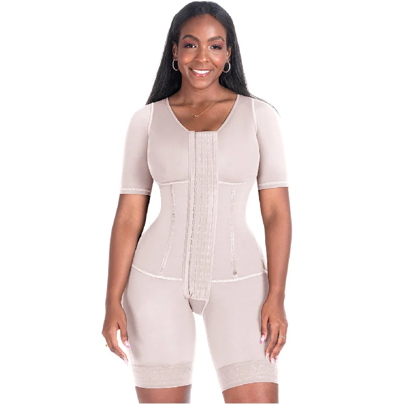 Bling Shapers 938BF Compression Garment With Sleeves and Built-in Bra Full Support Bra Bling Shapers 938BF Compression Garment With Sleeves and Built-in Bra Full Support Bra