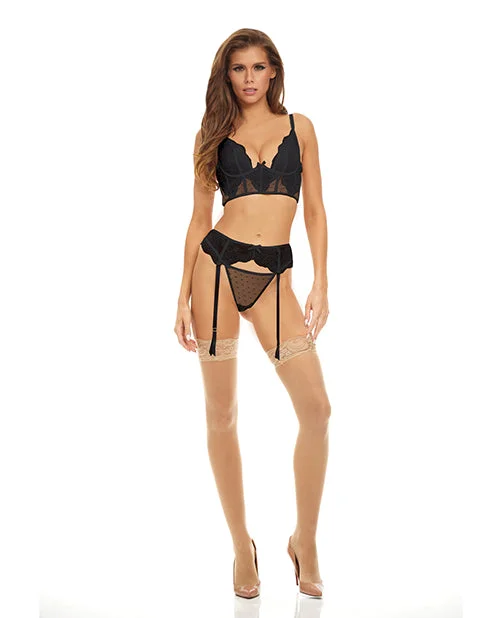 Bombshell Boudoir Lace & Mesh Peek A Boo Wire Bra, Garter Belt & G-string Smooth Stretch Bra Bombshell Boudoir Lace & Mesh Peek A Boo Wire Bra, Garter Belt & G-string Smooth Stretch Bra