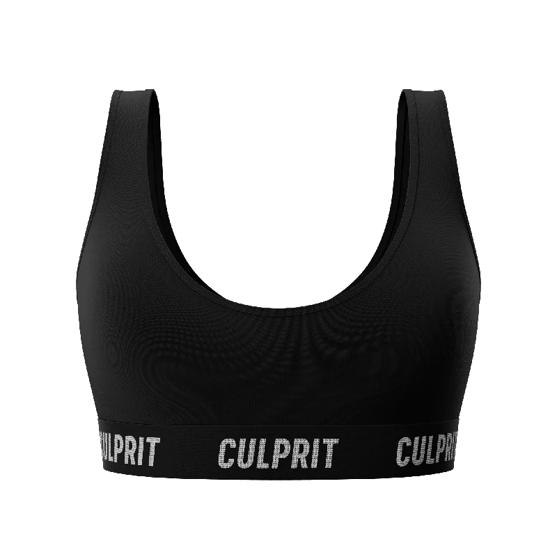 Stealth Black ? Scoop Bra Soft Strapless Bra