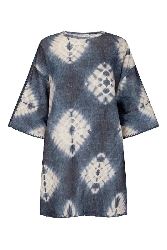 INTO THE WATER MINI DRESS-NAVY Trendy Tulle Mini Dress