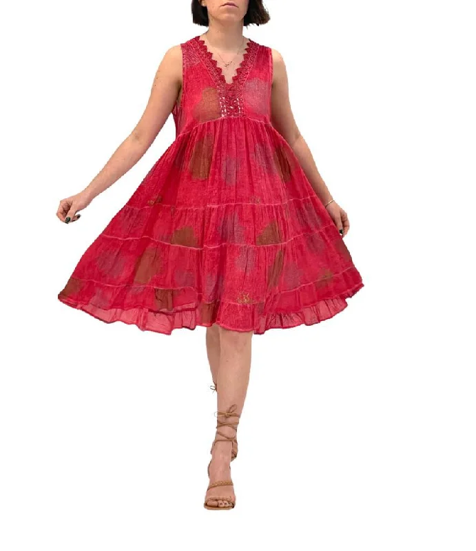 2495 Coral Sleeveless Mini Dress Elegant Satin Mini Dress