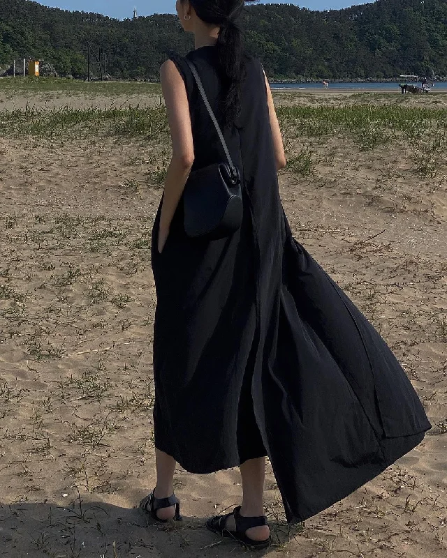 Boutique Black O-Neck Asymmetrical Patchwork Solid Maxi Dress Summer Classic Solid Maxi Dress Boutique Black O-Neck Asymmetrical Patchwork Solid Maxi Dress Summer Classic Solid Maxi Dress