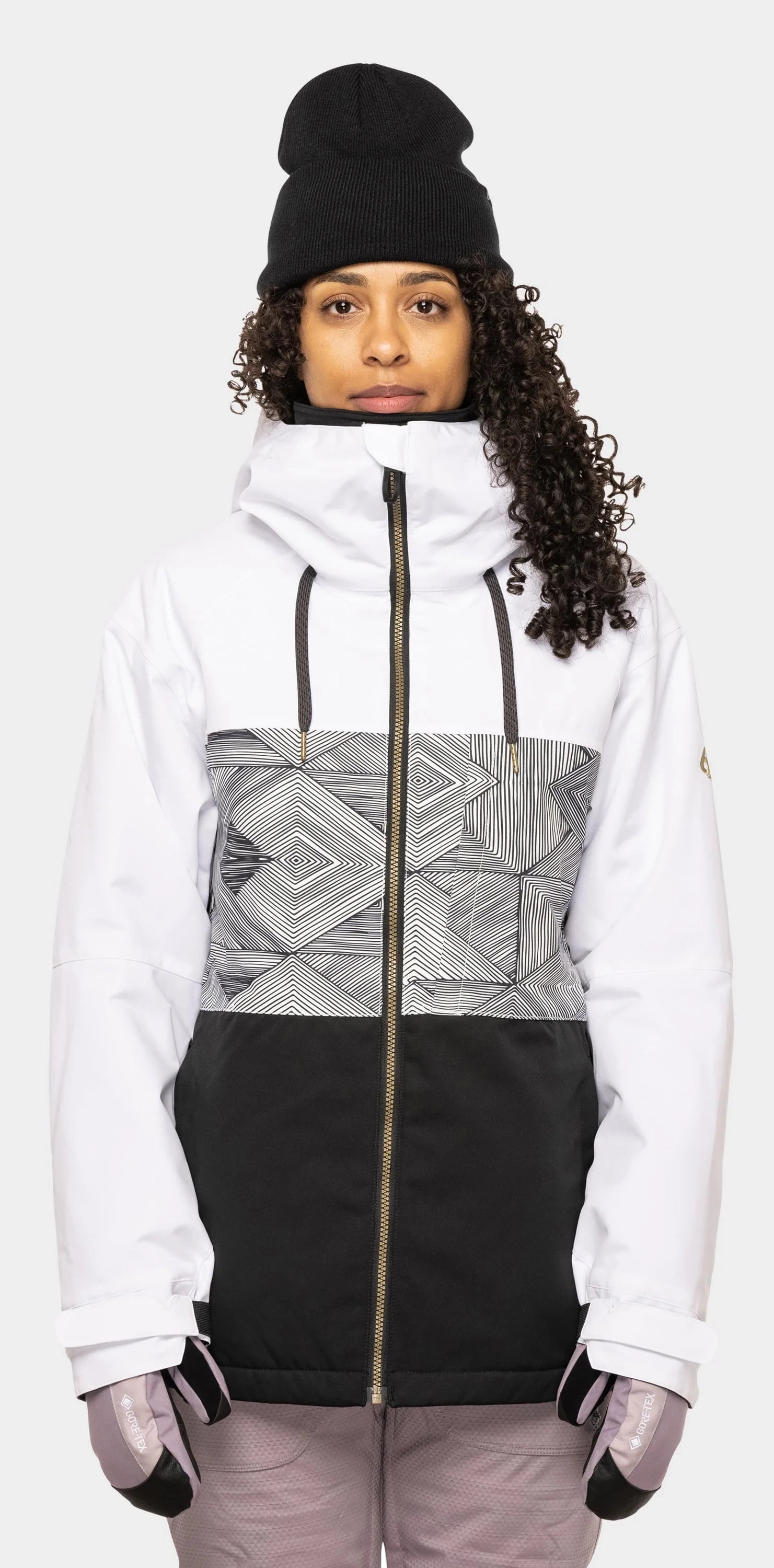 686 Athena Insulated Jacket Womens White Geo Chenille Jacket Brocade Jacket Lace Jacket
