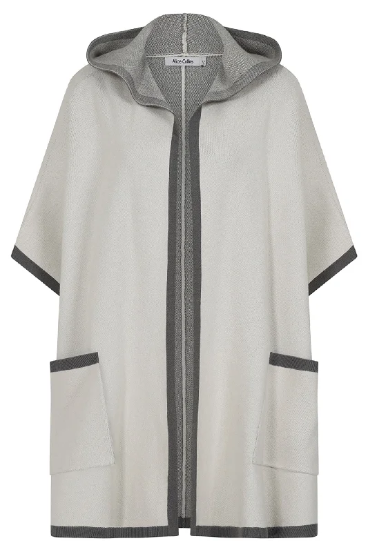 Alice Collins 033A237 Wild Oat Charcoal Poppy Oversize Jacket Collared Jacket Crew Neck Jacket Turtle Neck Jacket
