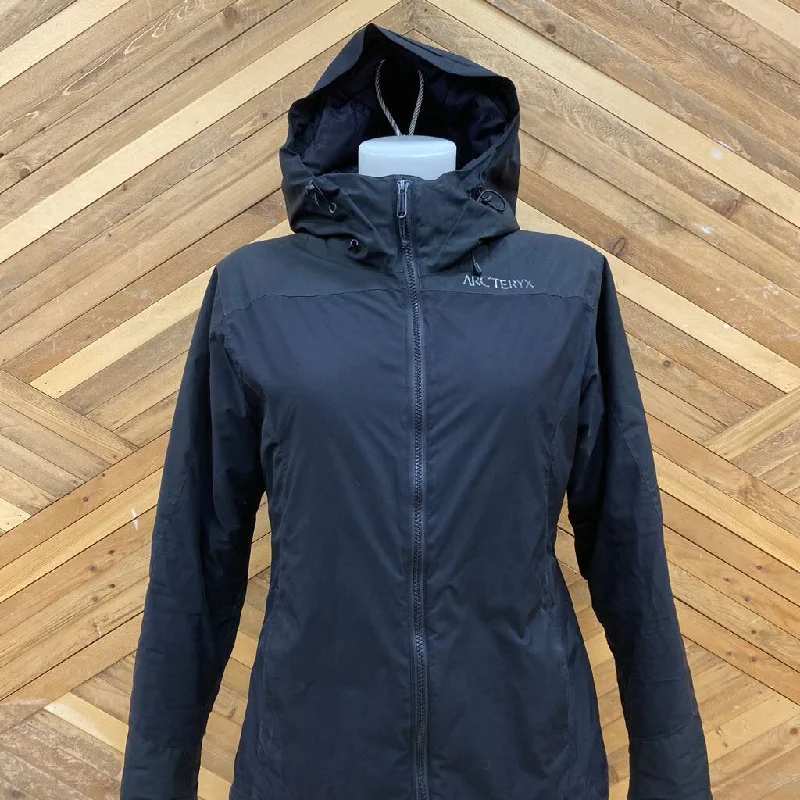 Arc'teryx - Women's Insulated Primaloft Hooded Jacket: Black-women-SM Denim Jacket Leather Jacket Suede Jacket Arc'teryx - Women's Insulated Primaloft Hooded Jacket: Black-women-SM Denim Jacket Leather Jacket Suede Jacket