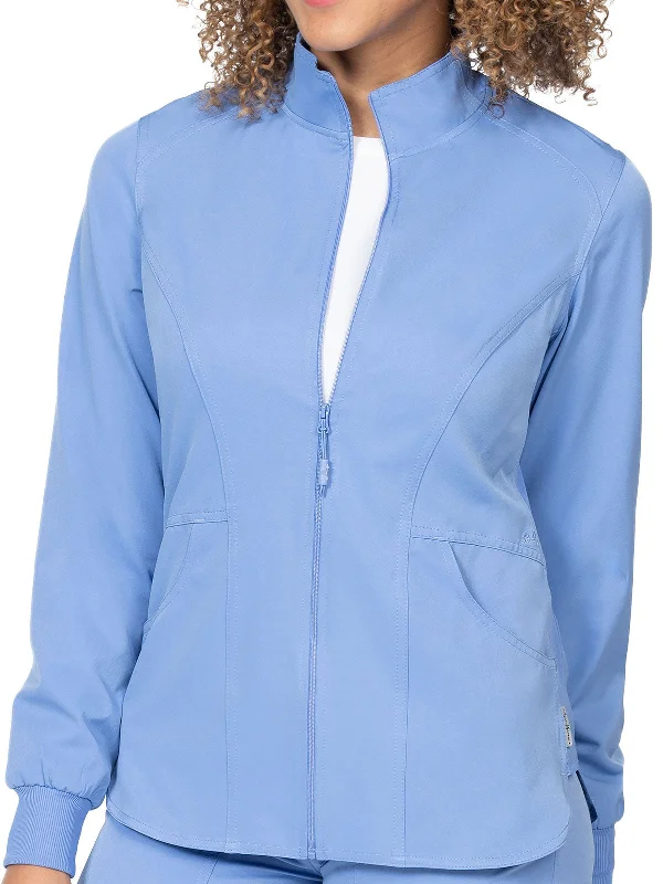 Synergy Stretch - Women's Niki Warm-Up Jacket Cotton Fabric Linen Fabric Terry Fabric Synergy Stretch - Women's Niki Warm-Up Jacket Cotton Fabric Linen Fabric Terry Fabric