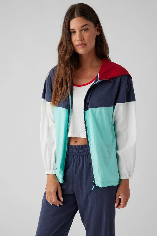 Colorblock Nylon Jacket Fleece Fabric Down Fabric Feather Fabric