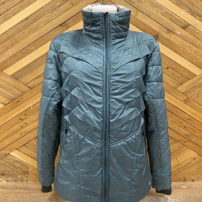 Columbia - Women's Omni-Heat Puffer Jacket - MSRP comp $150: Teal Blue-women-XL Mesh Jacket Canvas Jacket Denim Jacket