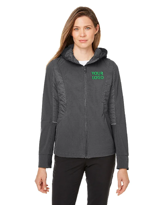 Custom Spyder Ladies' Powerglyde Jackets, Polar Zippered Front Buttoned Front Snap Front