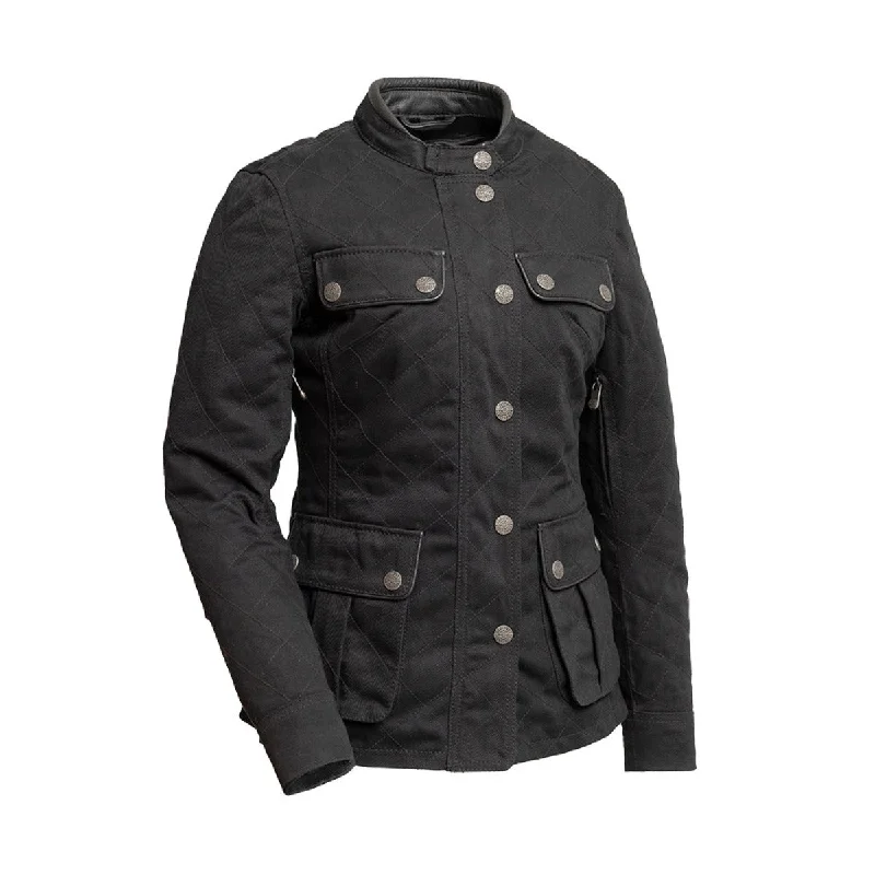First Manufacturing Outcast - Women's Twill Motorcycle Jacket Satin Jacket Silk Jacket Chiffon Jacket First Manufacturing Outcast - Women's Twill Motorcycle Jacket Satin Jacket Silk Jacket Chiffon Jacket