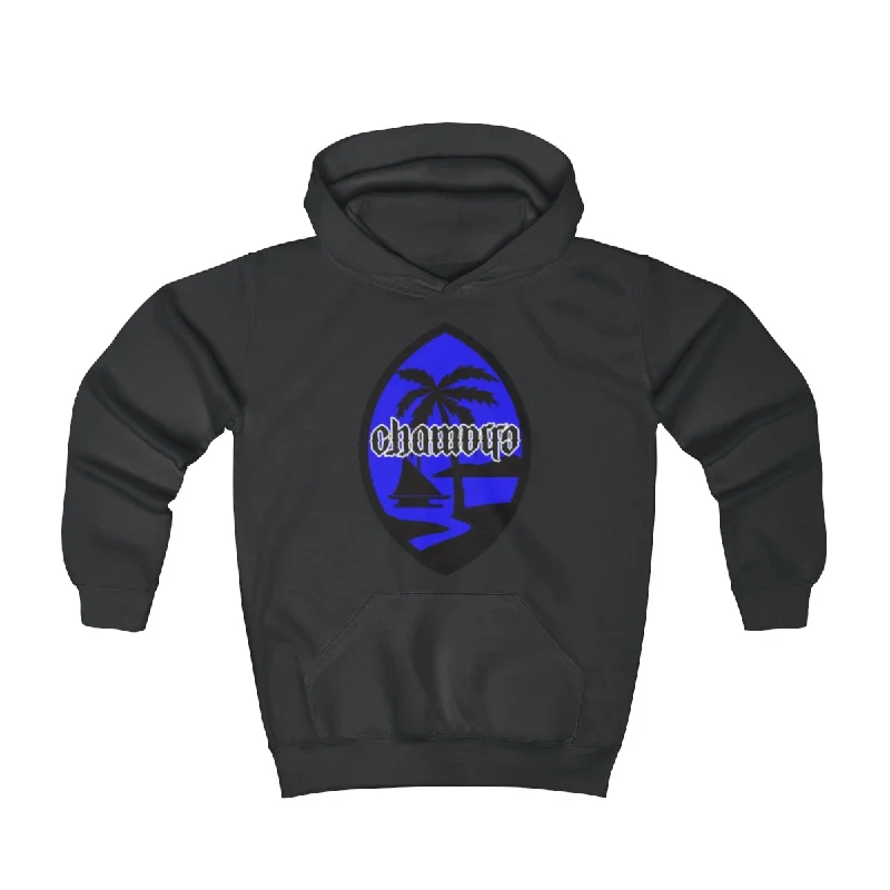 Guam Chamorro Blue 2020 Youth Hoodie Hoodie with Elastic Cuffs Stretchable Comfortable