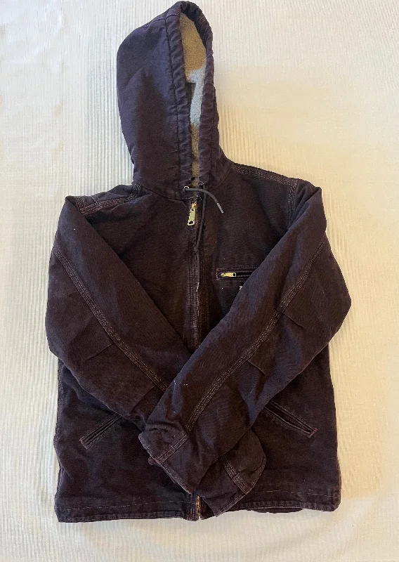 Carhartt Women's Sherpa Lined Jacket BlackBerry Size Small 4/6 Wool Jacket Cashmere Jacket Tweed Jacket Carhartt Women's Sherpa Lined Jacket BlackBerry Size Small 4/6 Wool Jacket Cashmere Jacket Tweed Jacket