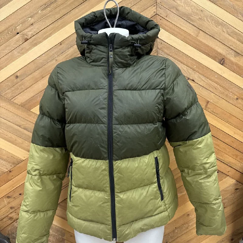 Helly Hansen - Women's Puffer Jacket - MSRP $330: Green/Beige-women-SM Mesh Jacket Canvas Jacket Denim Jacket