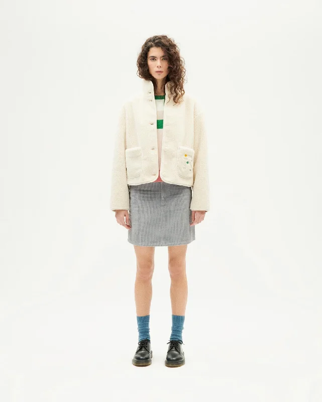 IVORY KOURTNEY JACKET Knit Jacket Woven Jacket Fleece Jacket