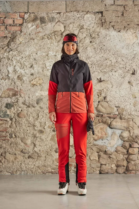 W's SonnblickM. Ski Touring Hybrid Jacket - Recycled Nylon Snapped Jacket Toggled Jacket Drawstring Jacket