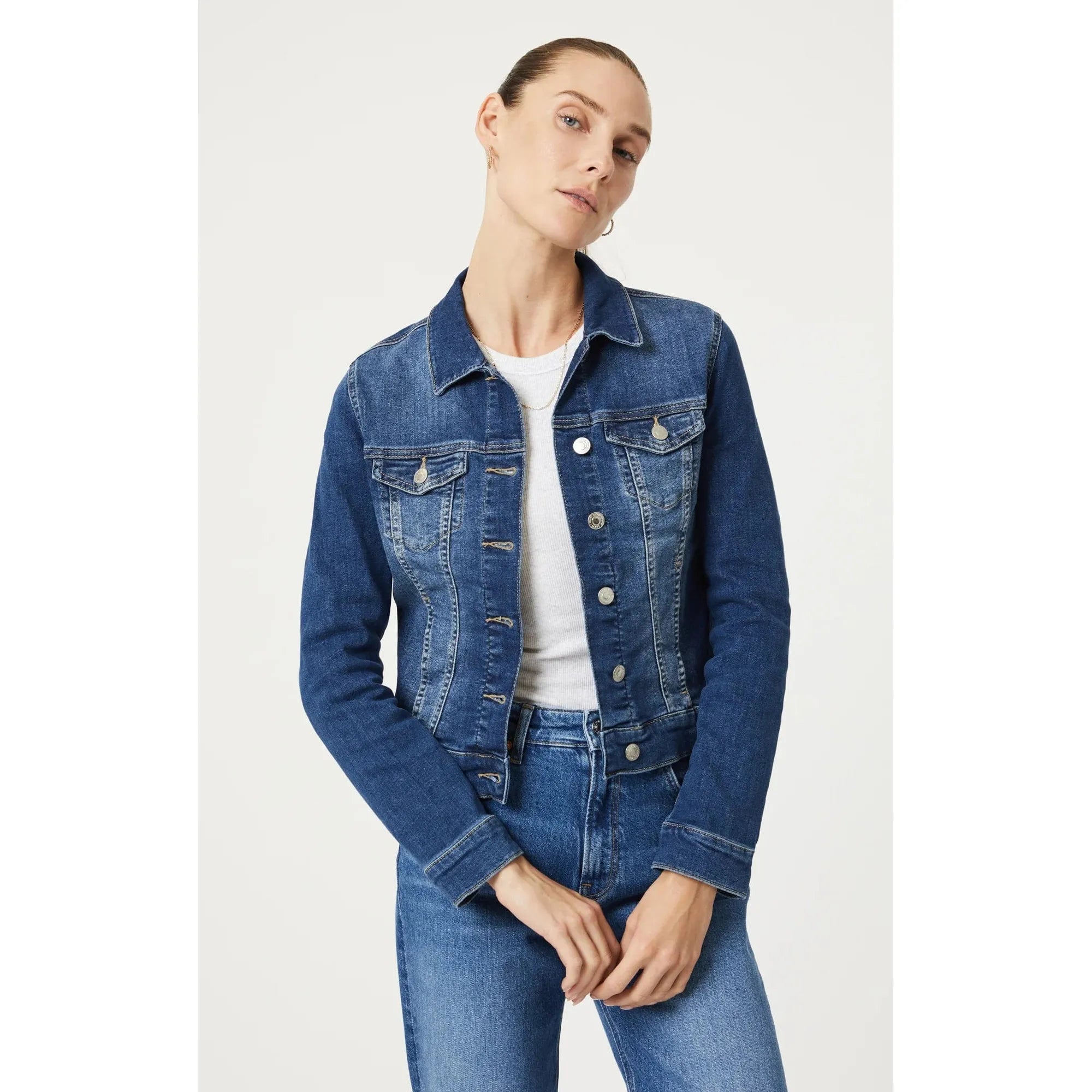 Mavi Samantha Mid Brushed Feather Blue Jacket Striped Jacket Polka Dot Jacket Floral Jacket Mavi Samantha Mid Brushed Feather Blue Jacket Striped Jacket Polka Dot Jacket Floral Jacket