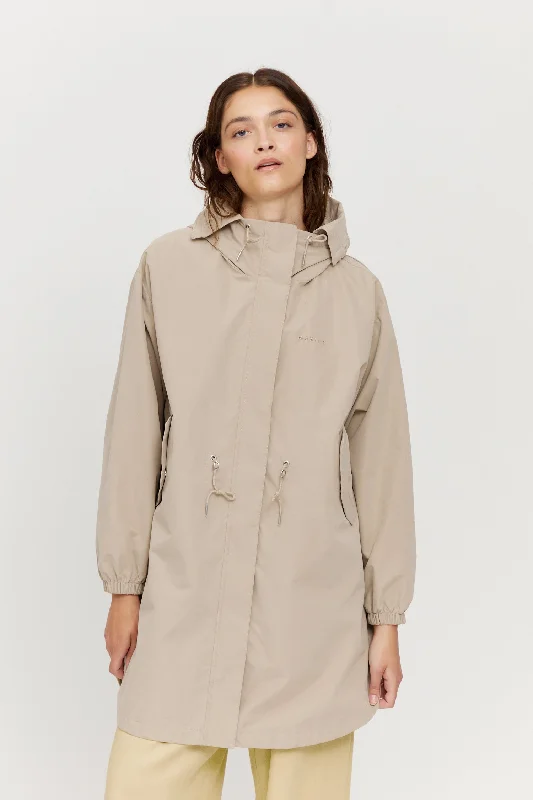 Ella Light Parka Jacket Snapped Jacket Toggled Jacket Drawstring Jacket