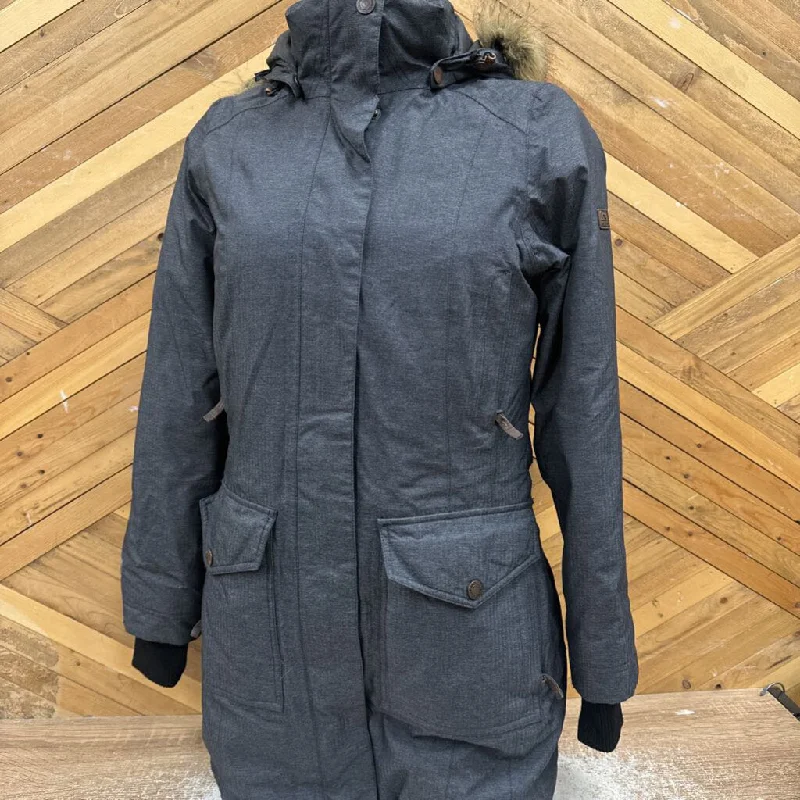 McKinley - Women's Long Down Jacket - MSRP $290: Grey -women-XS Jacket Blazer Coat