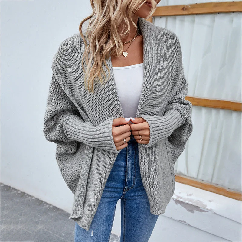Chic Autumn & Winter Loose Knit Cardigan | Cozy Solid Color Sweater Jacket Lace Jacket Ribbed Jacket Sequined Jacket Chic Autumn & Winter Loose Knit Cardigan | Cozy Solid Color Sweater Jacket Lace Jacket Ribbed Jacket Sequined Jacket