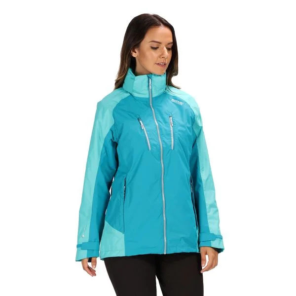Regatta Ladies Calderdale III Jacket -ENAMEL (10 only) Zippered Front Buttoned Front Snap Front
