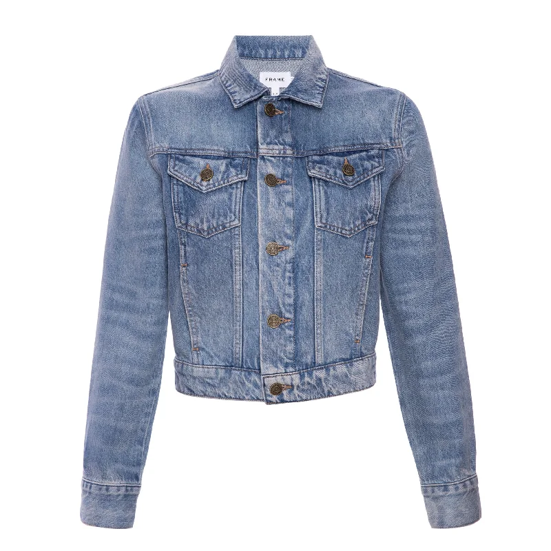 Shrunken Denim Jacket | Sonata Toggled Jacket Drawstring Jacket Belted Jacket