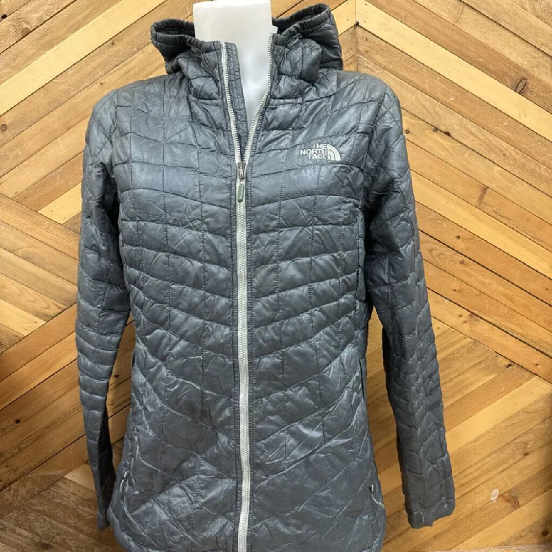 The North Face - Women's Thermoball Jacket - MSRP $300: Grey-Blue-women-MD Anorak Shell Jacket Lightweight Jacket