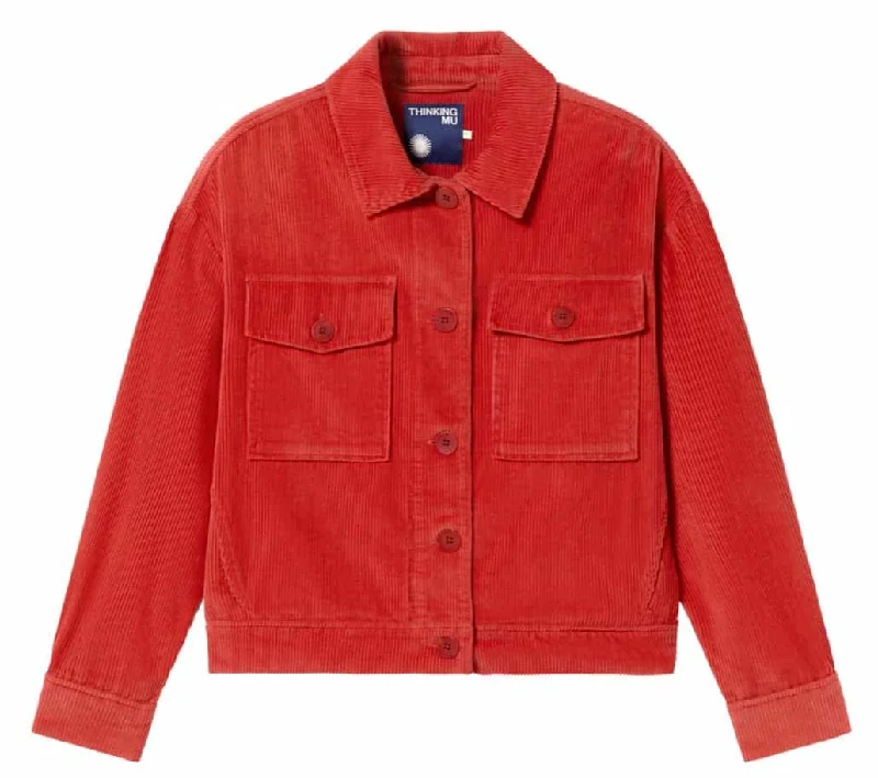 THINKING MU Frans corduroy jacket goji women Bomber Jacket Anorak Windbreaker