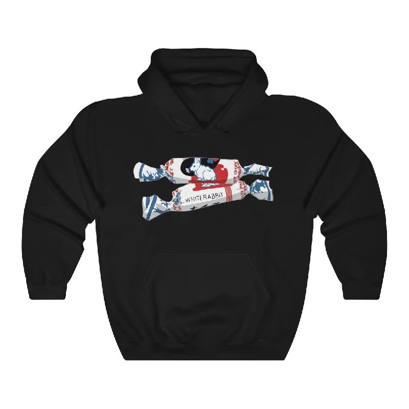 White Rabbit Unisex Heavy Blend™ Hooded Sweatshirt Hoodie with Hood Adjustable Protection