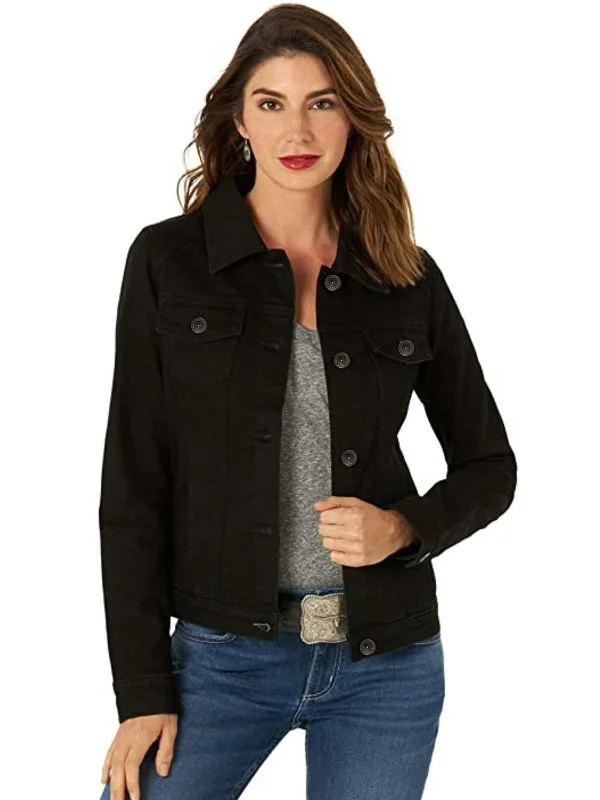 Enzo | Womens Classic Denim Jacket Bomber Jacket Anorak Windbreaker