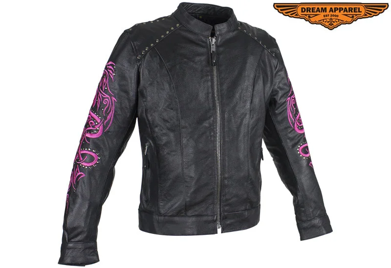 Women's Studded Racing Jacket Fitted Jacket Loose Jacket Oversized Jacket