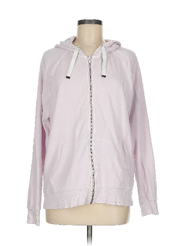 Zip Up Hoodie Hoodie with Hem Ribbing Snug Secure